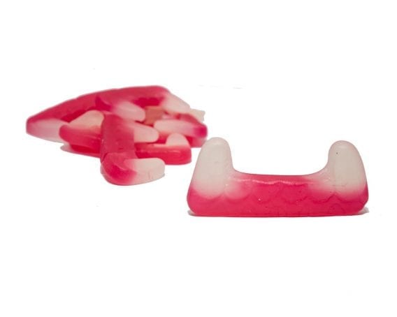 Eat Liquorice Dracula teeth sweets