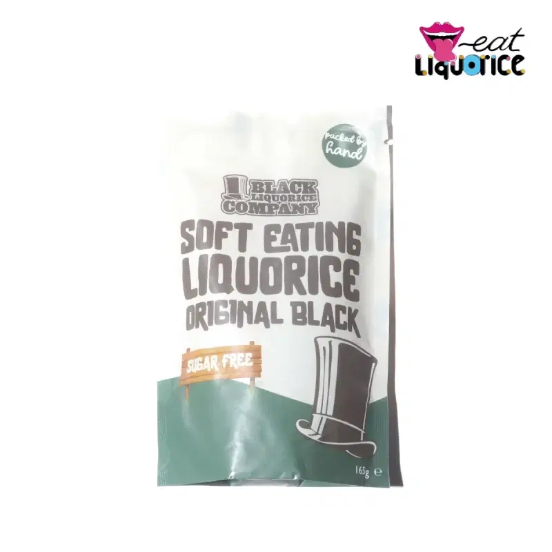 Sugar Free Black Liquorice Bag Sweets Front Eat Liquorice